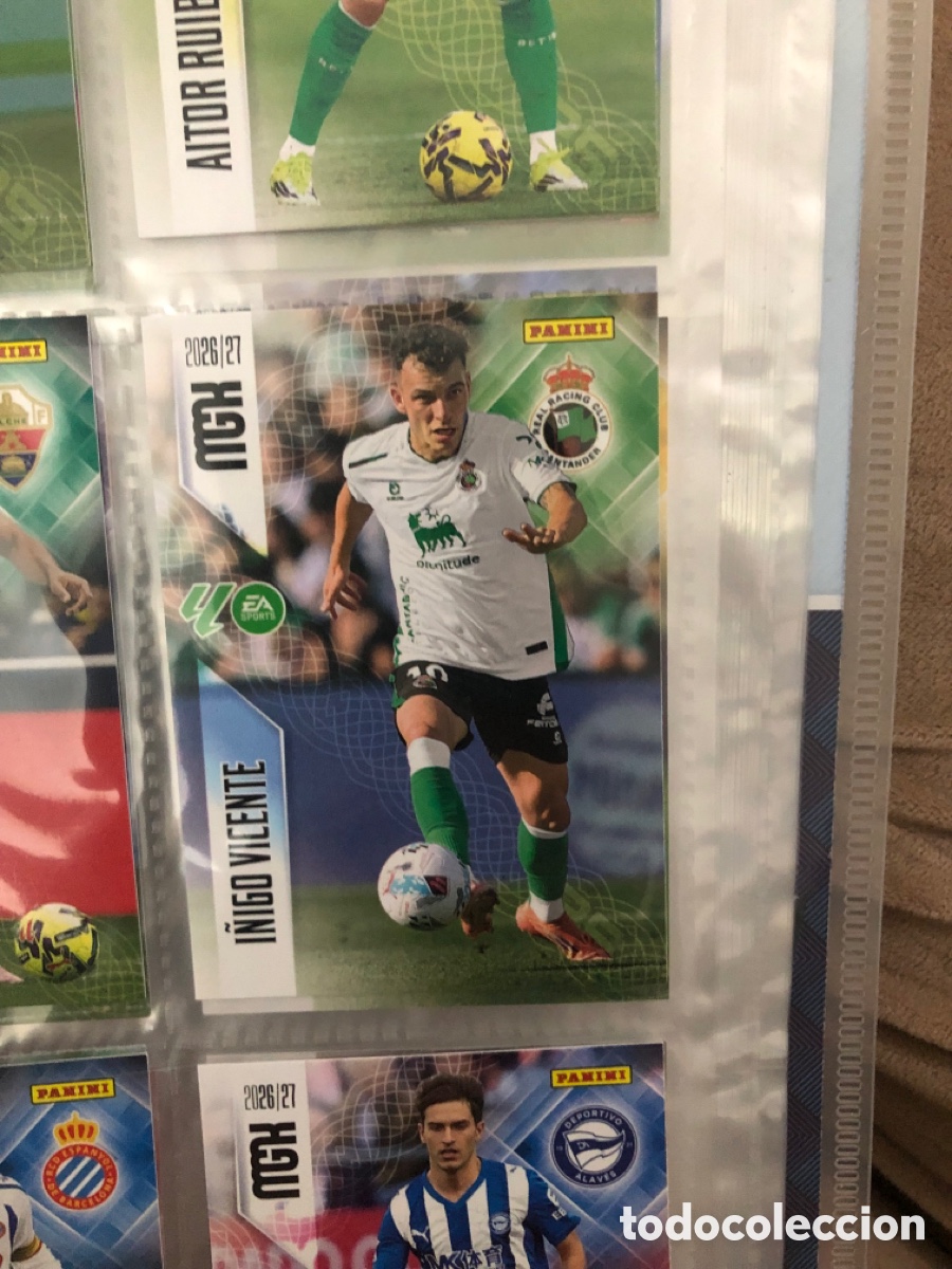 Cromos de f&uacute;tbol: Megacracks 2026 2027 i&ntilde;igo Vicente 288 racing Santander