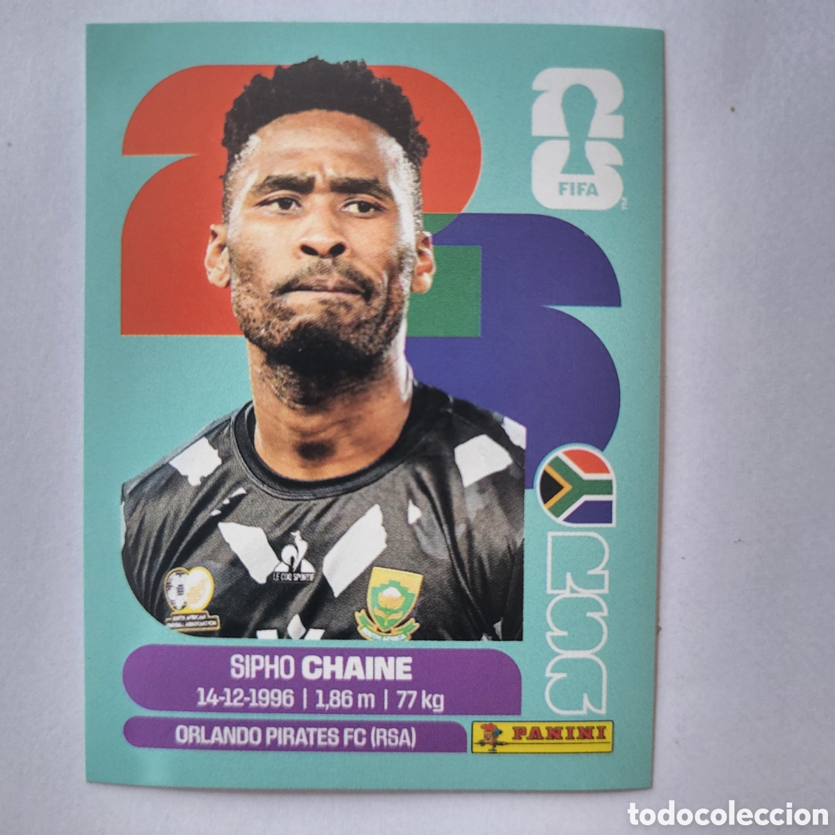 Cromos de f&uacute;tbol: RSA 3 Sipho Chaine [Sticker] / FIFA World Cup 2026