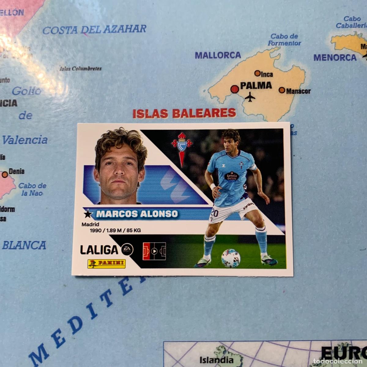 Cromos de f&uacute;tbol: Marcos Alonso n&uacute;mero 9A del Celta cromo de la liga este 26-27 2026-2027