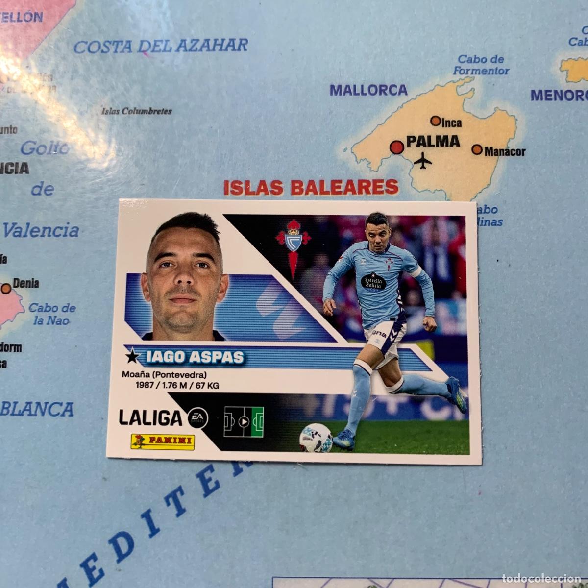 Cromos de f&uacute;tbol: Iago Aspas n&uacute;mero 17 del Celta cromo de la liga este 26-27 2026-2027