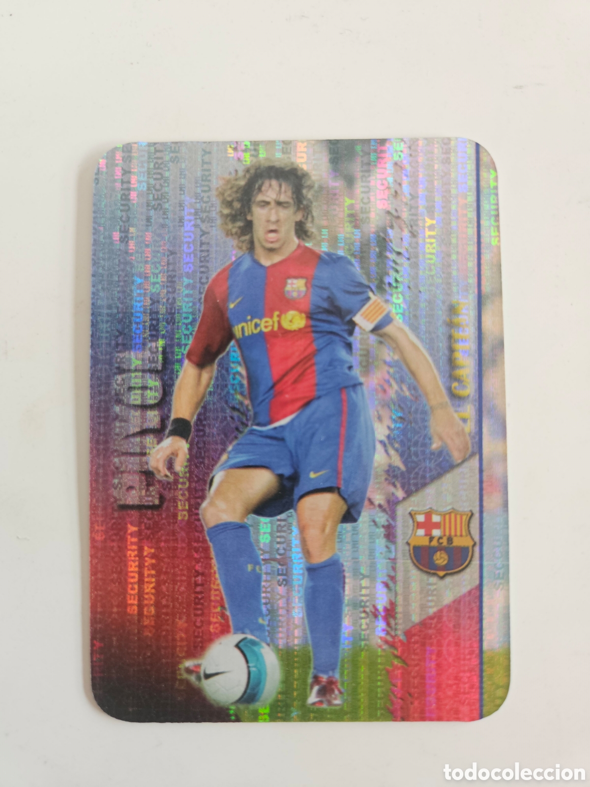 Cromos de f&uacute;tbol: 52 PUYOL SECURITY VERTICAL I F.C. BARCELONA CROMOS ALBUM MUNDICROMO LIGA FUTBOL 2007-2008 07-08