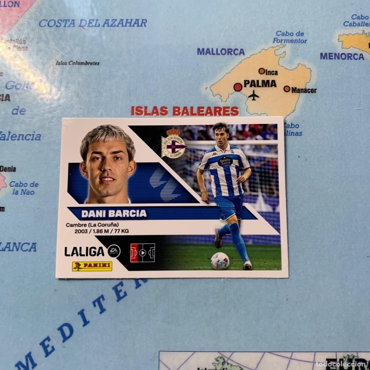 Cromos de f&uacute;tbol: Dani Barcia n&uacute;mero 8 del deportivo de La Coru&ntilde;a cromo de la liga este 26-27 2026-2027