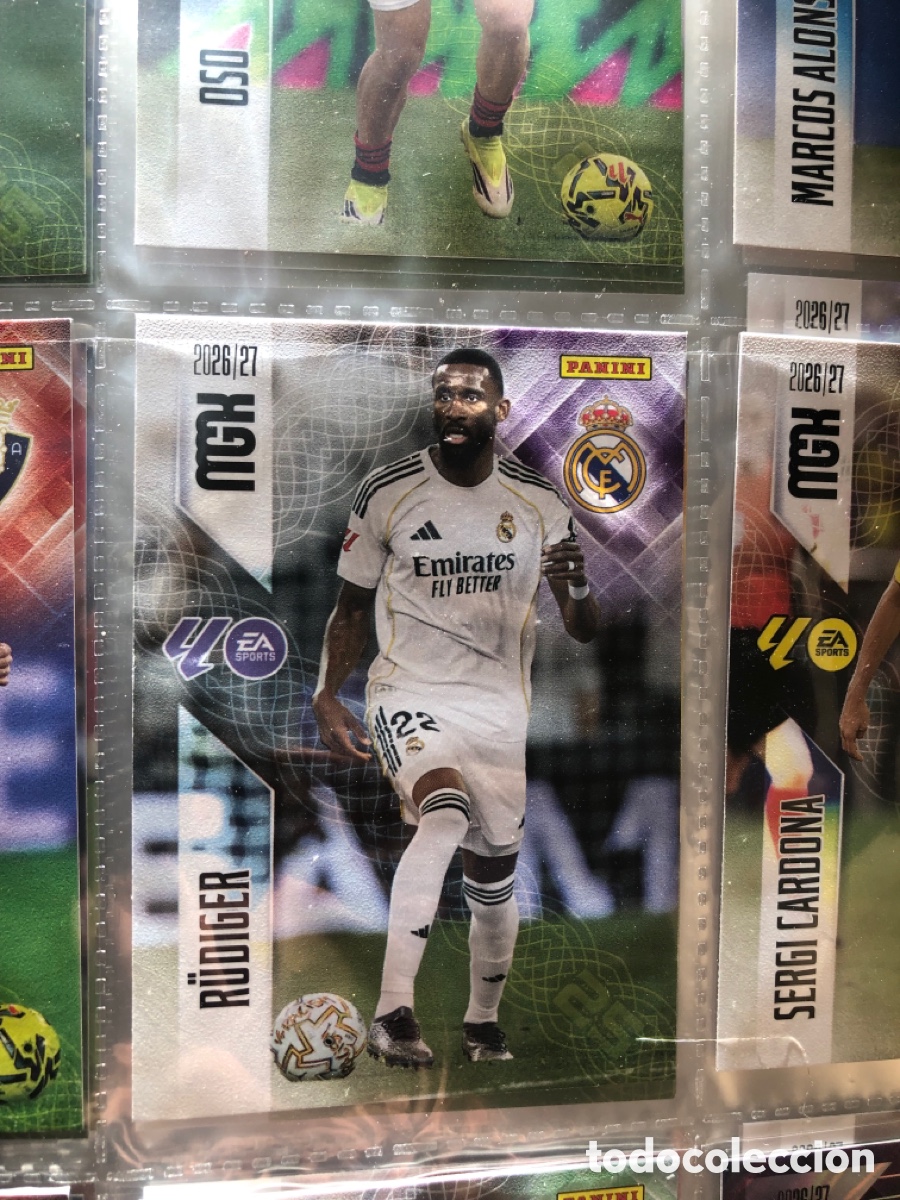 Cromos de f&uacute;tbol: Megacracks 2026 2027 rudiger 223 real Madrid