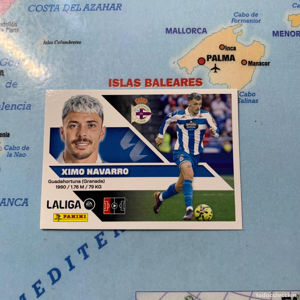 Cromos de f&uacute;tbol: Ximo Navarro n&uacute;mero 9A del deportivo de La Coru&ntilde;a cromo de la liga este 26-27 2026-2027
