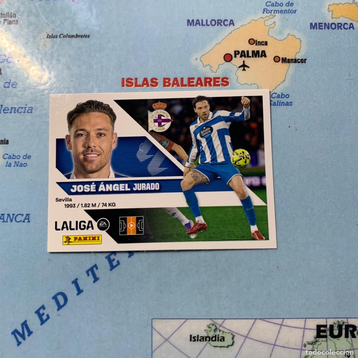 Football Stickers: Jose &aacute;ngel n&uacute;mero 14 del deportivo de La Coru&ntilde;a cromo de la liga este 26-27 2026-2027