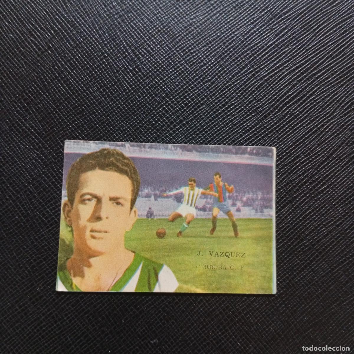 Cartes &agrave; collectionner de Football: J VAZQUEZ CORDOBA FHER 1962 1963 CROMO FUTBOL 62 63 LIGA - SIN PEGAR - A131 PG442