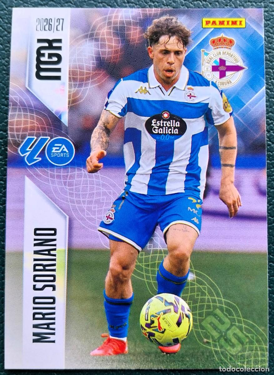 Cromos de f&uacute;tbol: 138 MARIO SORIANO DEPORTIVO DE LA CORU&Ntilde;A FICHAS ALBUM MEGACRACKS 2026 2027 MGK 26 27