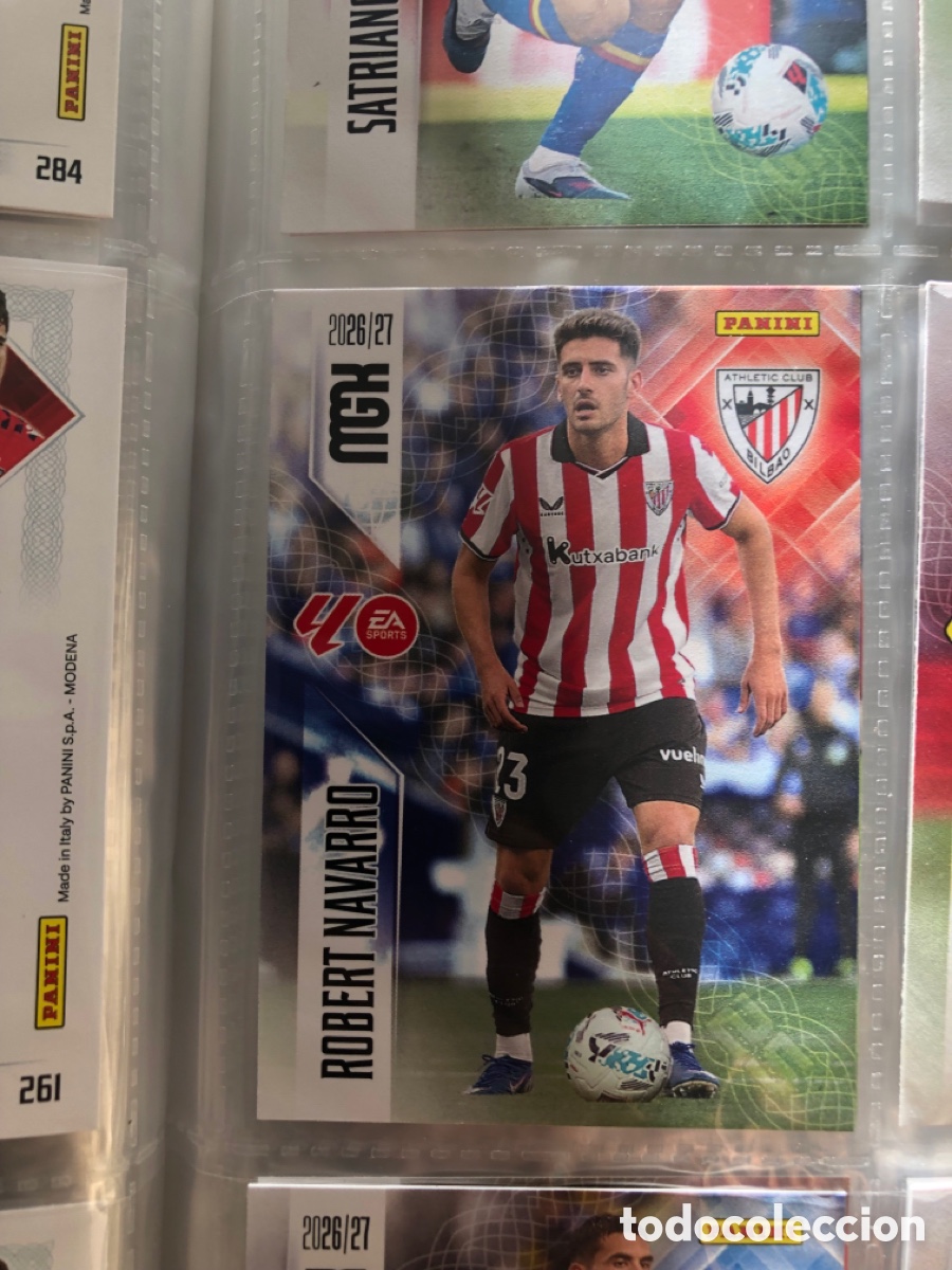 Cromos de f&uacute;tbol: Megacracks 2026 2027 tobert navarro 51 ath Bilbao
