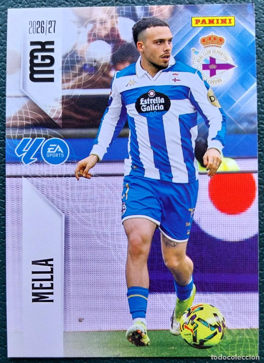 Cromos de f&uacute;tbol: 141 MELLA DEPORTIVO DE LA CORU&Ntilde;A FICHAS ALBUM MEGACRACKS 2026 2027 MGK 26 27