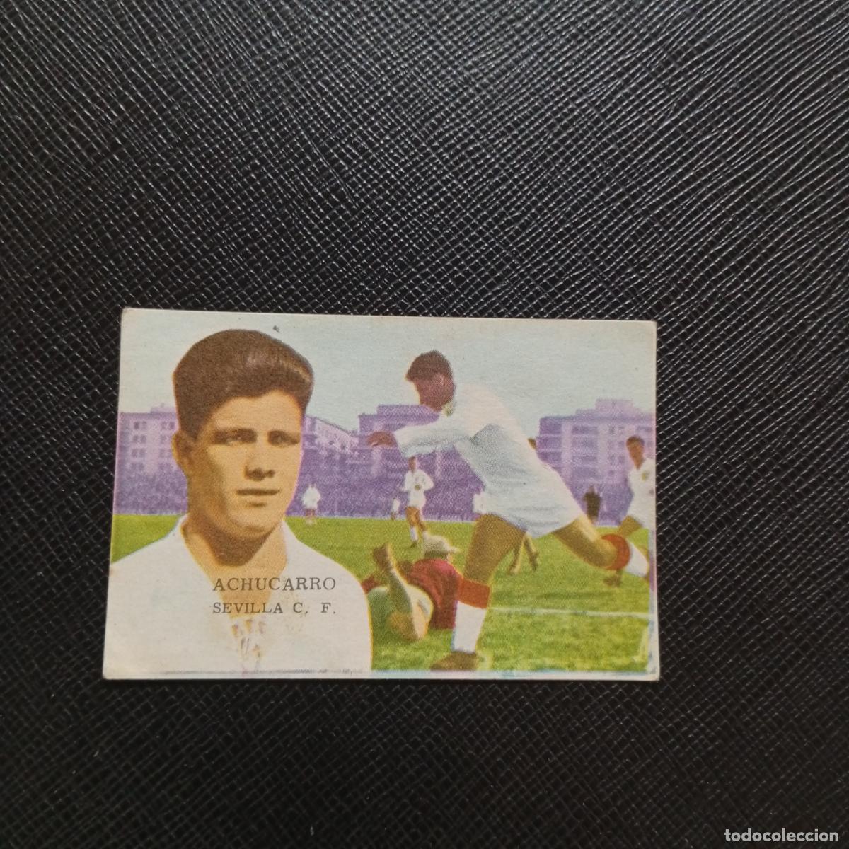 Cromos de f&uacute;tbol: ACHUCARRO SEVILLA FHER 1962 1963 CROMO FUTBOL 62 63 LIGA - SIN PEGAR - A137 PG5