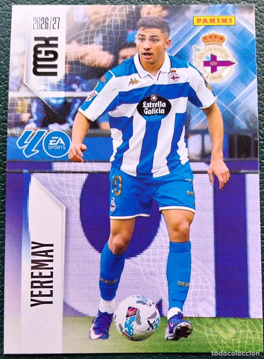 Cromos de f&uacute;tbol: 142 YEREMAY DEPORTIVO DE LA CORU&Ntilde;A FICHAS ALBUM MEGACRACKS 2026 2027 MGK 26 27