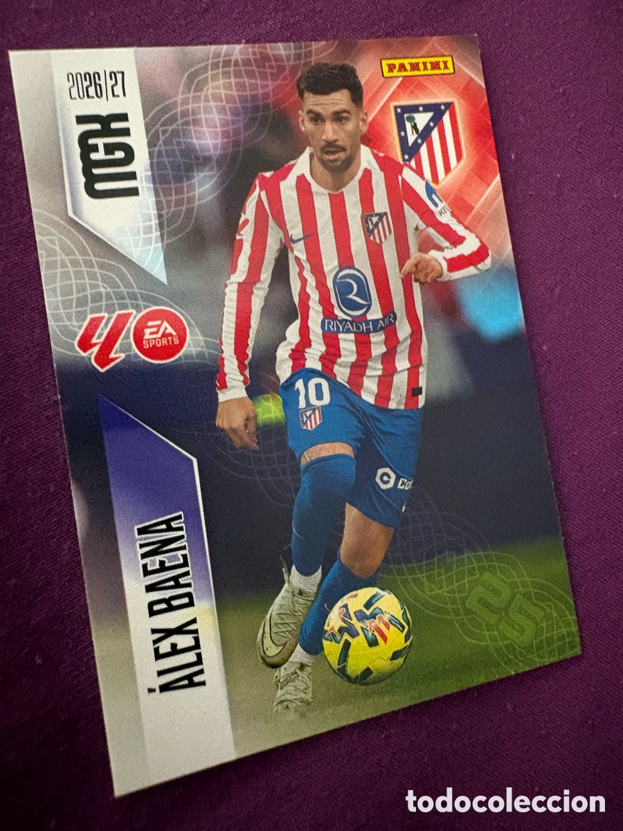 Cromos de f&uacute;tbol: Alex Baena atl&eacute;tico de Madrid megacrack 2026-2027