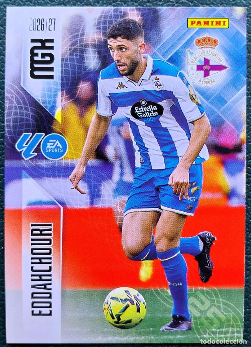 Cromos de f&uacute;tbol: 143 EDDAHCHOURI DEPORTIVO DE LA CORU&Ntilde;A FICHAS ALBUM MEGACRACKS 2026 2027 MGK 26 27