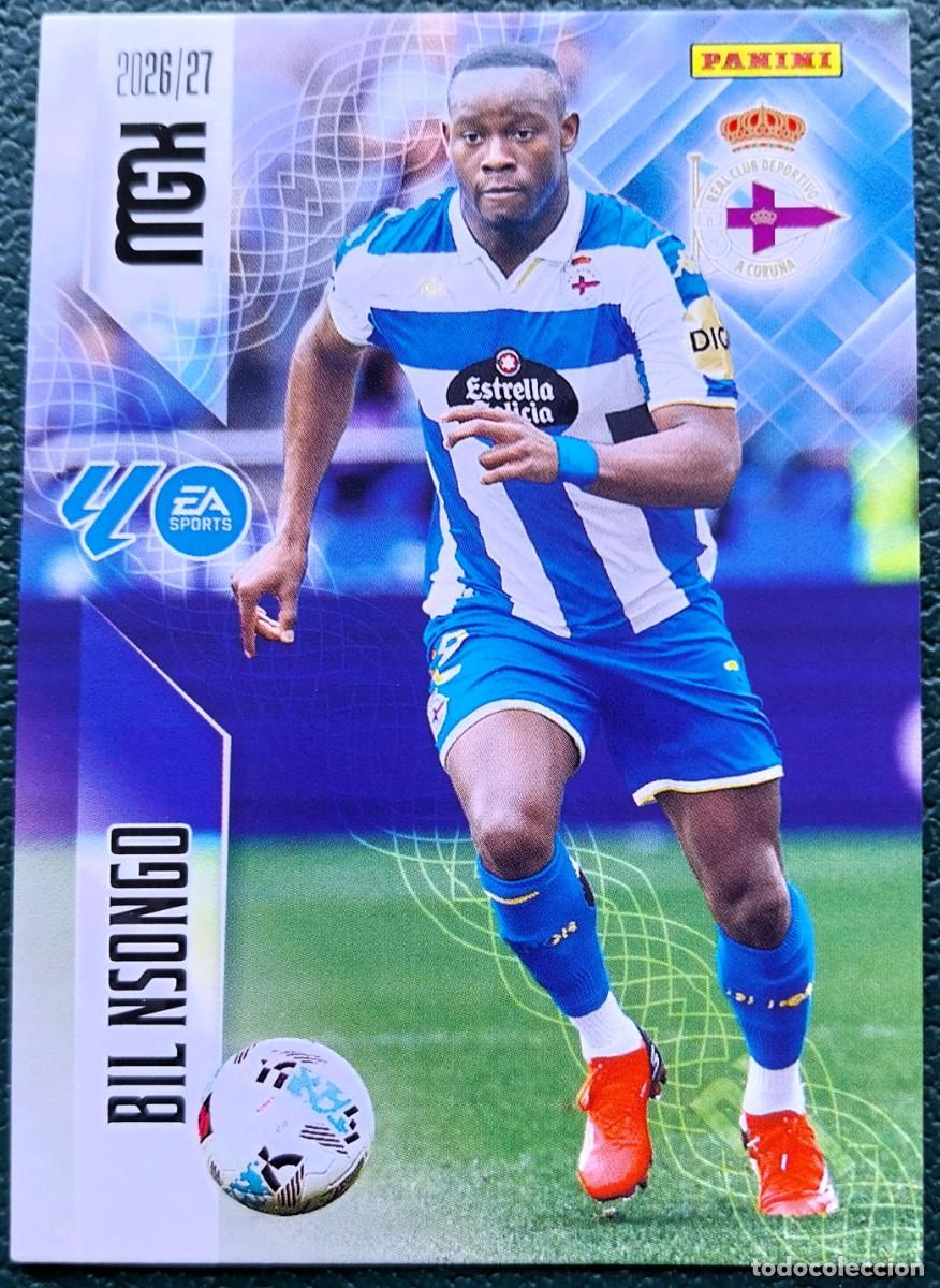 Cromos de f&uacute;tbol: 144 BIL NSONGO DEPORTIVO DE LA CORU&Ntilde;A FICHAS ALBUM MEGACRACKS 2026 2027 MGK 26 27