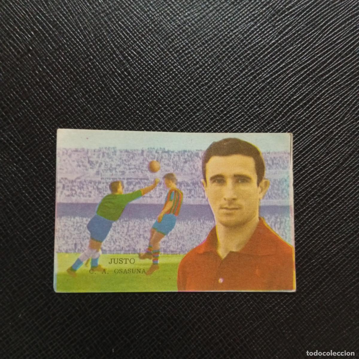 Cromos de f&uacute;tbol: JUSTO OSASUNA FHER 1962 1963 CROMO FUTBOL 62 63 LIGA - SIN PEGAR - A137 PG7
