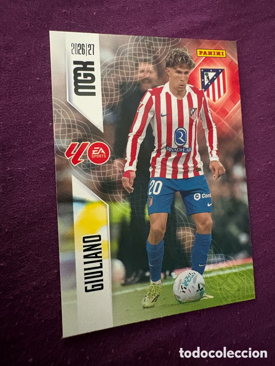 Cromos de f&uacute;tbol: Giuliano atl&eacute;tico de Madrid megacrack 2026-2027