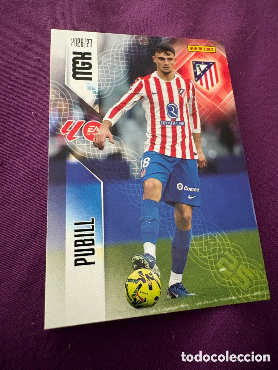 Cromos de f&uacute;tbol: Pubill atl&eacute;tico de Madrid megacrack 2026-2027