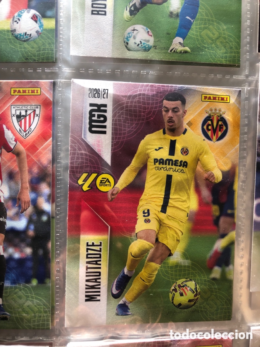 Cromos de f&uacute;tbol: Megacracks 2026 2027 mikautadze 376 Villarreal