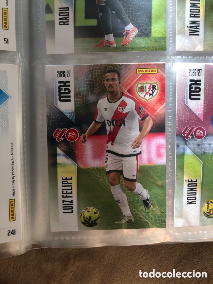 Cromos de f&uacute;tbol: Megacracks 2026 2027 Luiz Felipe 296 rayo vallecano