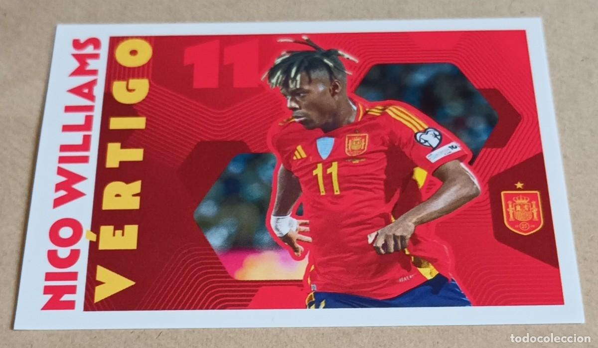 Cromos de f&uacute;tbol: N&ordm; 72 - NICO WILLIAMS - V&Eacute;RTIGO - MUNDIAL 2026 26 - CARREFOUR - PANINI