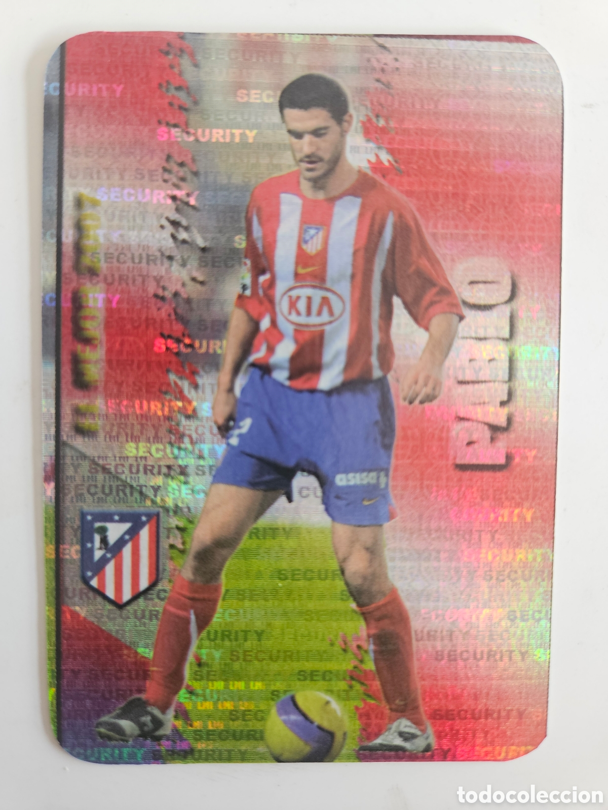 Cromos de f&uacute;tbol: F&Uacute;TBOL CROMO N&ordm; 189 PABLO SECURITY HORIZONTAL ATL&Eacute;TICO MADRID MUNDICROMO 2007 2008
