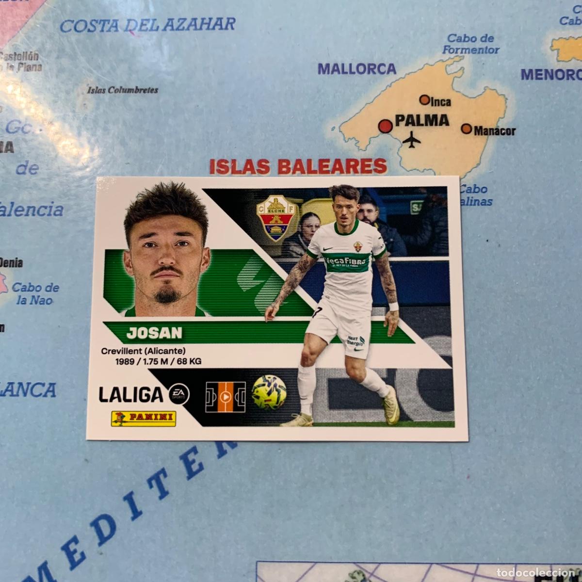 Cromos de f&uacute;tbol: Josan n&uacute;mero 15 del Elche cromo liga este 26-27 2026-2027