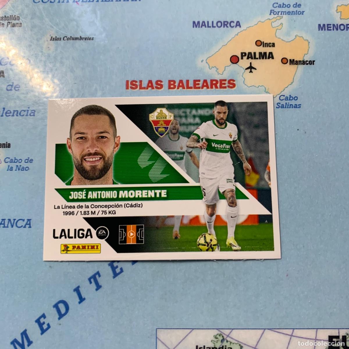 Cromos de f&uacute;tbol: Morente n&uacute;mero 16 del Elche cromo liga este 26-27 2026-2027