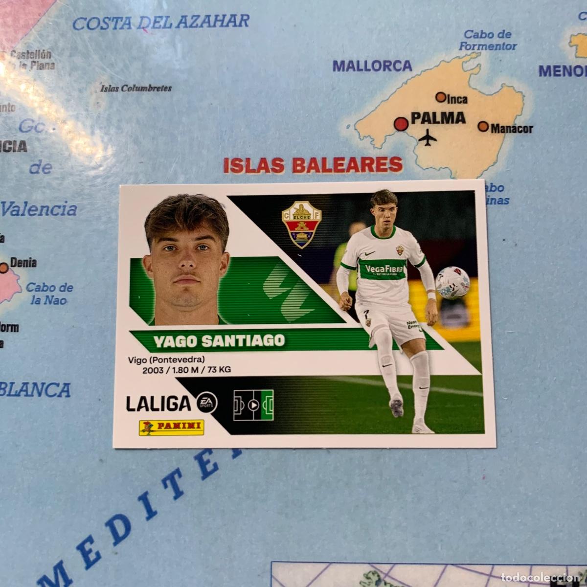Cromos de f&uacute;tbol: Yago Santiago n&uacute;mero 20 del Elche cromo liga este 26-27 2026-2027