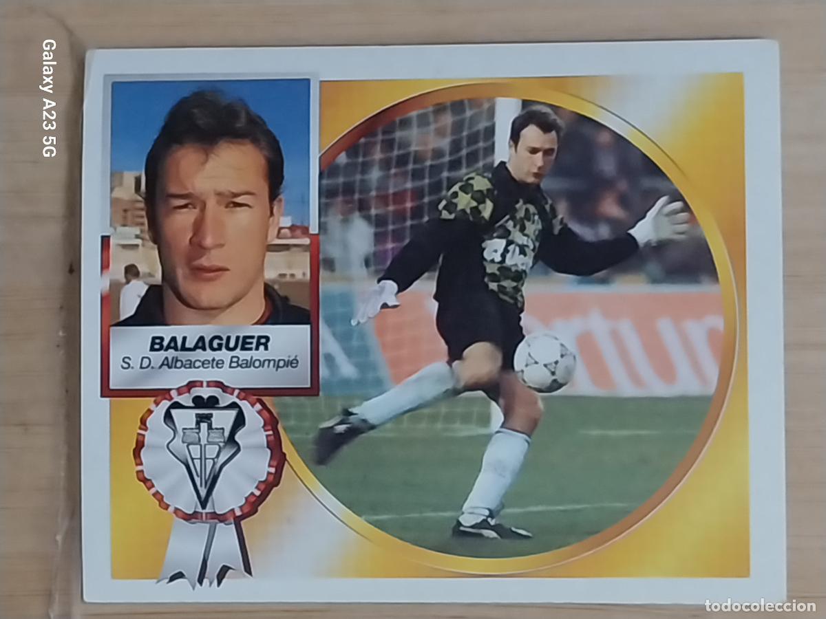 Cromos de f&uacute;tbol: BALAGUER ALBACETE ED ESTE 1994 94 95 CROMO SIN PEGAR NUNCA