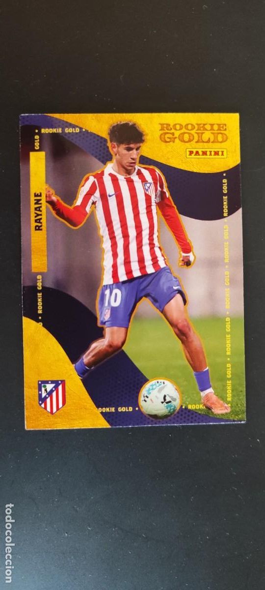 Figurine di Calcio: PANINI CLUB 25/26 AT MADRID CARD ROOKIE GOLD RAYANE # 59