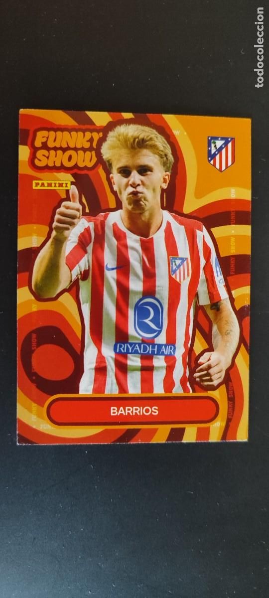 Figurine di Calcio: PANINI CLUB 25/26 AT MADRID CARD FUNKY SHOW BARRIOS # 49