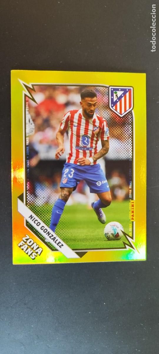 Football Stickers: PANINI CLUB 25/26 AT MADRID CARD ZONA FANS NICO GONZALEZ # KO40 PARALELA
