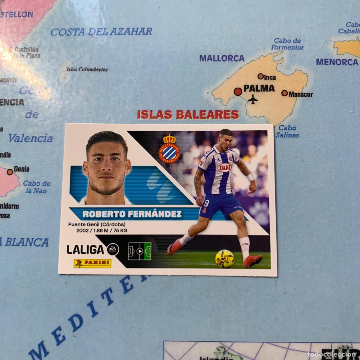 Fu&szlig;ball-Sticker: Roberto Fern&aacute;ndez n&uacute;mero 20 del Espa&ntilde;ol cromo liga este 26-27 2026-2027