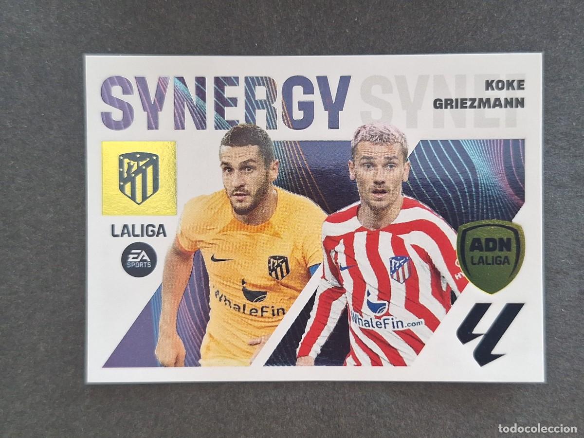 Cromos de f&uacute;tbol: L1 KOKE - GRIEZMANN ATLETICO DE MADRID LIGA ESTE 2023 2024 23 24 NUNCA PEGADO SIN PEGAR