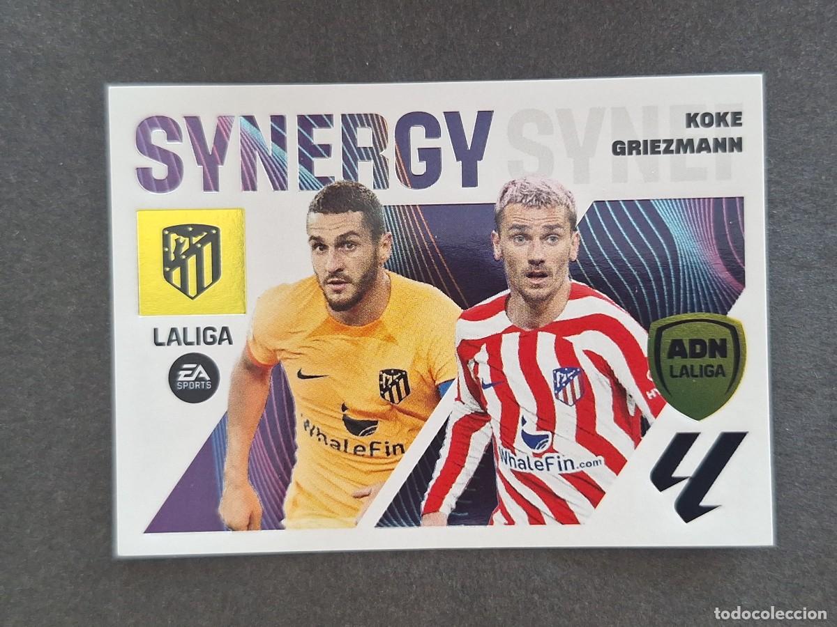 Cromos de f&uacute;tbol: L1 KOKE - GRIEZMANN ATLETICO DE MADRID LIGA ESTE 2023 2024 23 24 NUNCA PEGADO SIN PEGAR