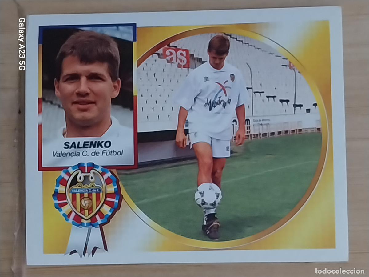 Cromos de f&uacute;tbol: SALENKO VALENCIA ED ESTE 1994 94 95 CROMO SIN PEGAR NUNCA