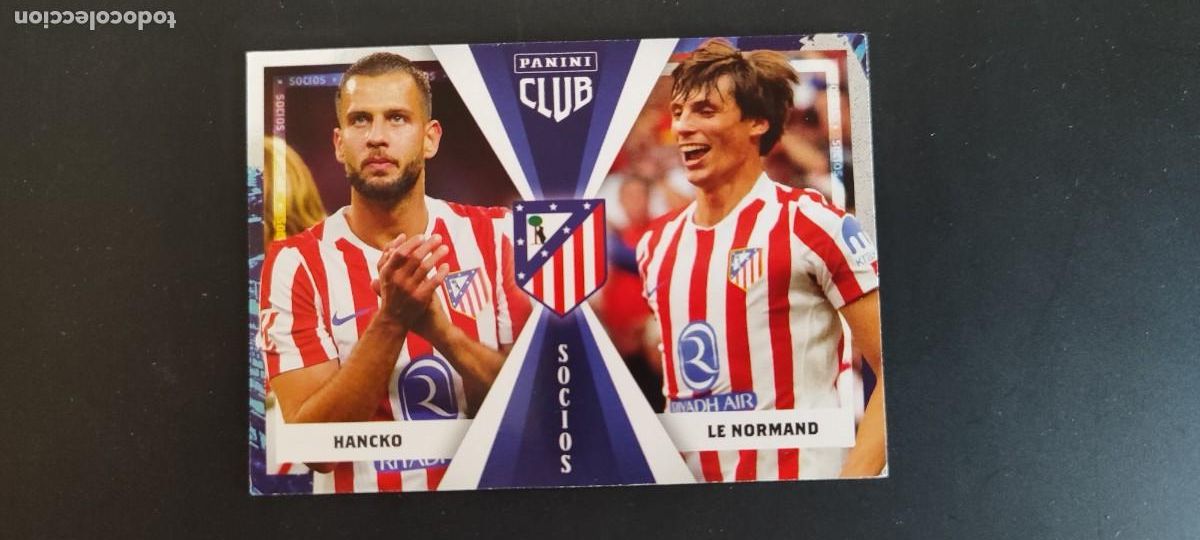 Football Stickers: PANINI CLUB 25/26 AT MADRID CARD SOCIOS HANCKO/LE NORMAND # 44