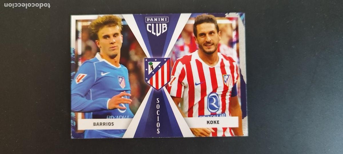 Football Stickers: PANINI CLUB 25/26 AT MADRID CARD SOCIOS BARRIOS/KOKE # 45