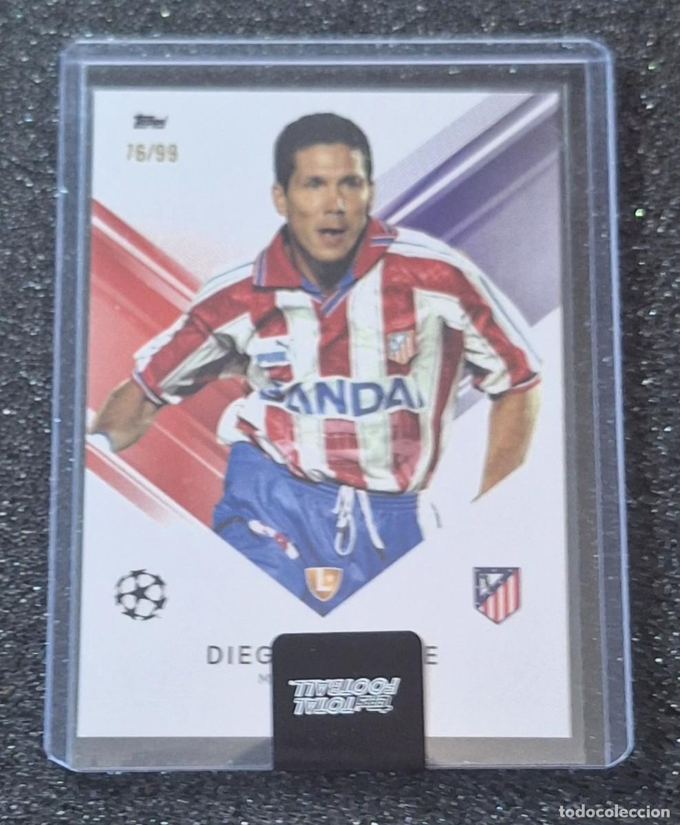 Cromos de f&uacute;tbol: Diego Simeone Atletico de Madrid Topps Total Football 76/99