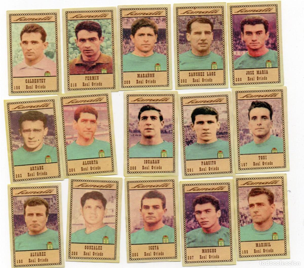 Cromos de f&uacute;tbol: Real Oviedo 1961 de chocolates SAMALLI