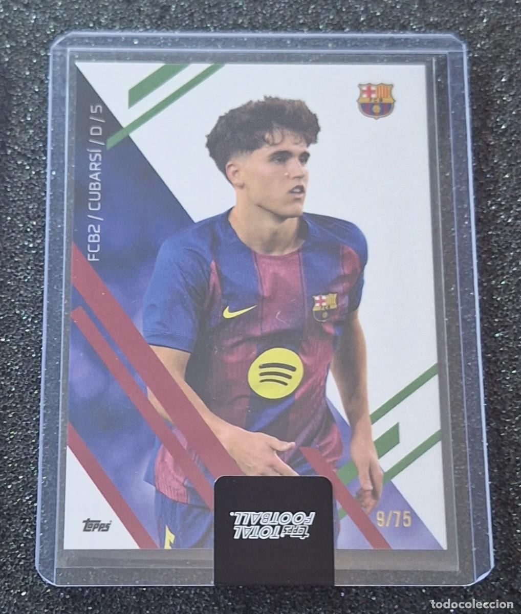 Figurine di Calcio: Pau Cubarsi Barcelona Topps Total Football Team Set 9/75 Green
