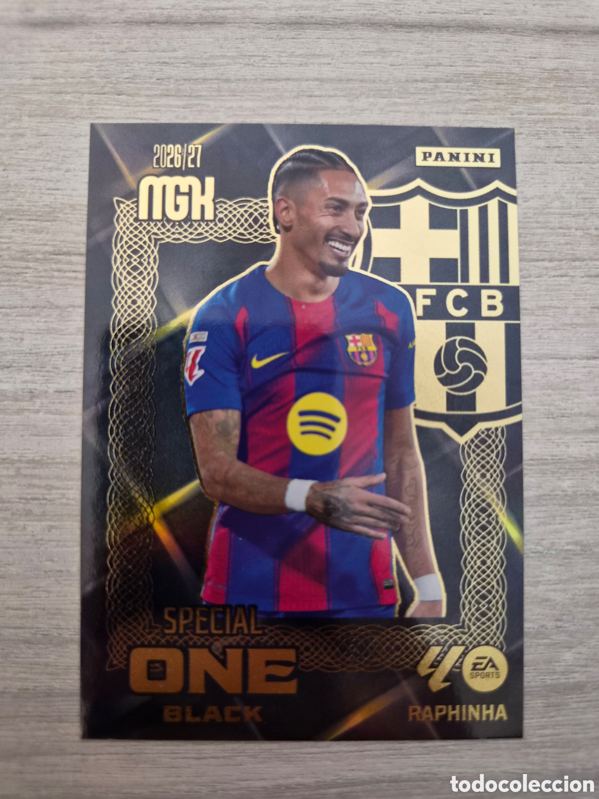 Cromos de f&uacute;tbol: Special One Black Raphinha Megacracks 26/27