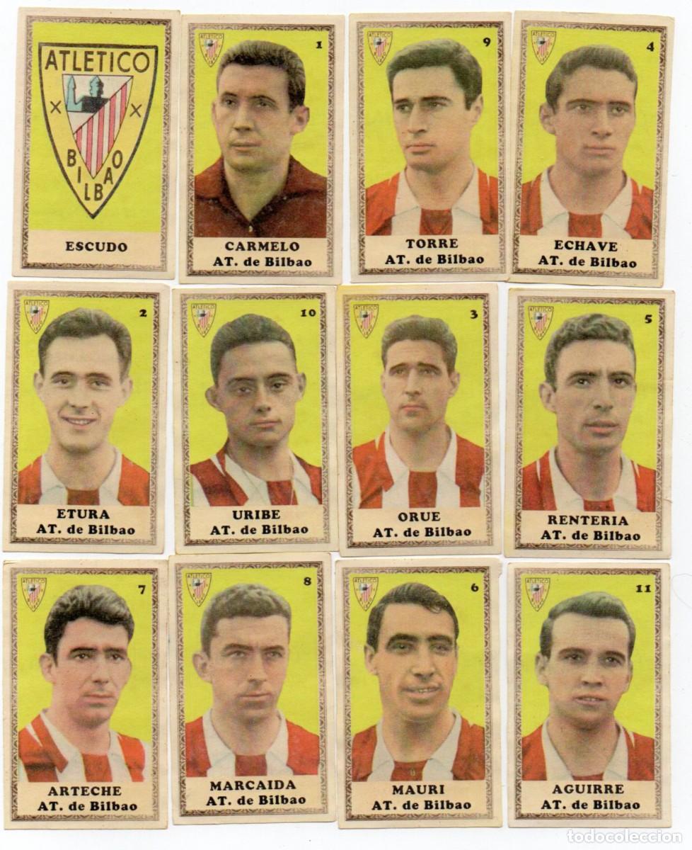 Cromos de f&uacute;tbol: AT, Bilbai, 1958 de chocolates LA RIOJANA.
