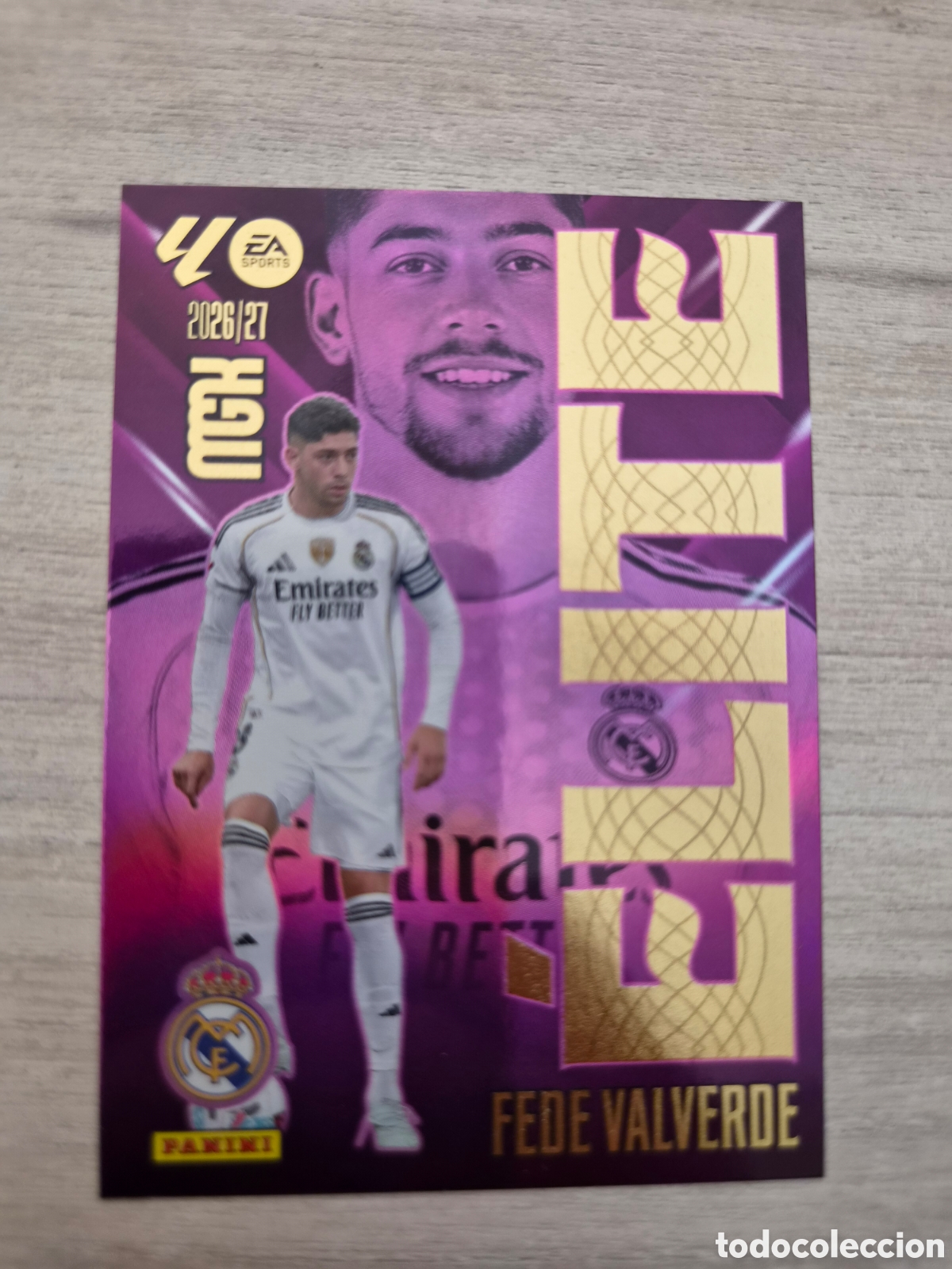 Cromos de f&uacute;tbol: N&deg;5 Elite Valverde Megacracks 26/27