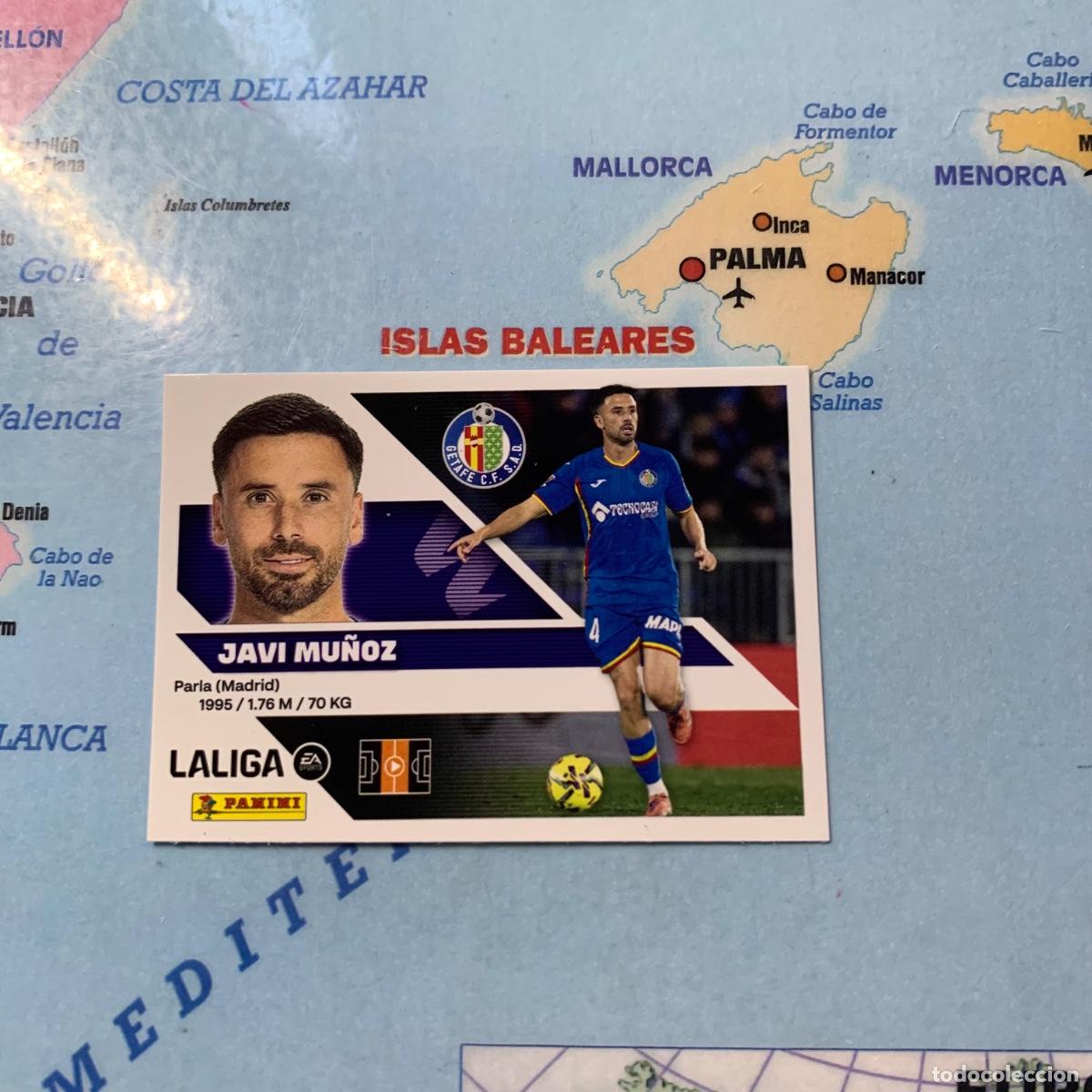 Figurine di Calcio: Javi Mu&ntilde;oz n&uacute;mero 12 del Getafe cromo liga este 26-27 2026-2027