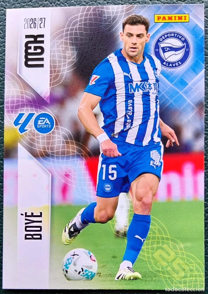 Fu&szlig;ball-Sticker: 36 BOYE DEPORTIVO ALAVES FICHAS ALBUM MEGACRACKS 2026 2027 MGK 26 27