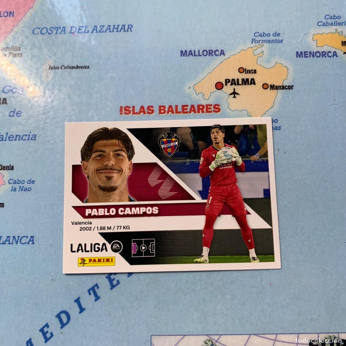 Cromos de Futebol: Pablo campos n&uacute;mero 4 del Levante cromo liga este 26-27 2026-2027