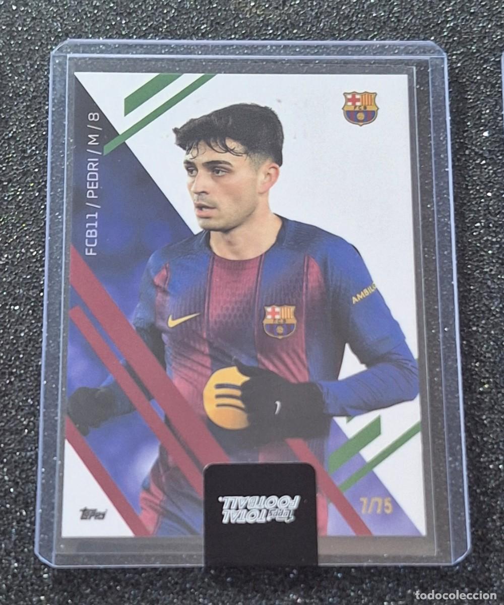 Cromos de f&uacute;tbol: Pedri Barcelona Topps Total Football Team Set 7/75 Green