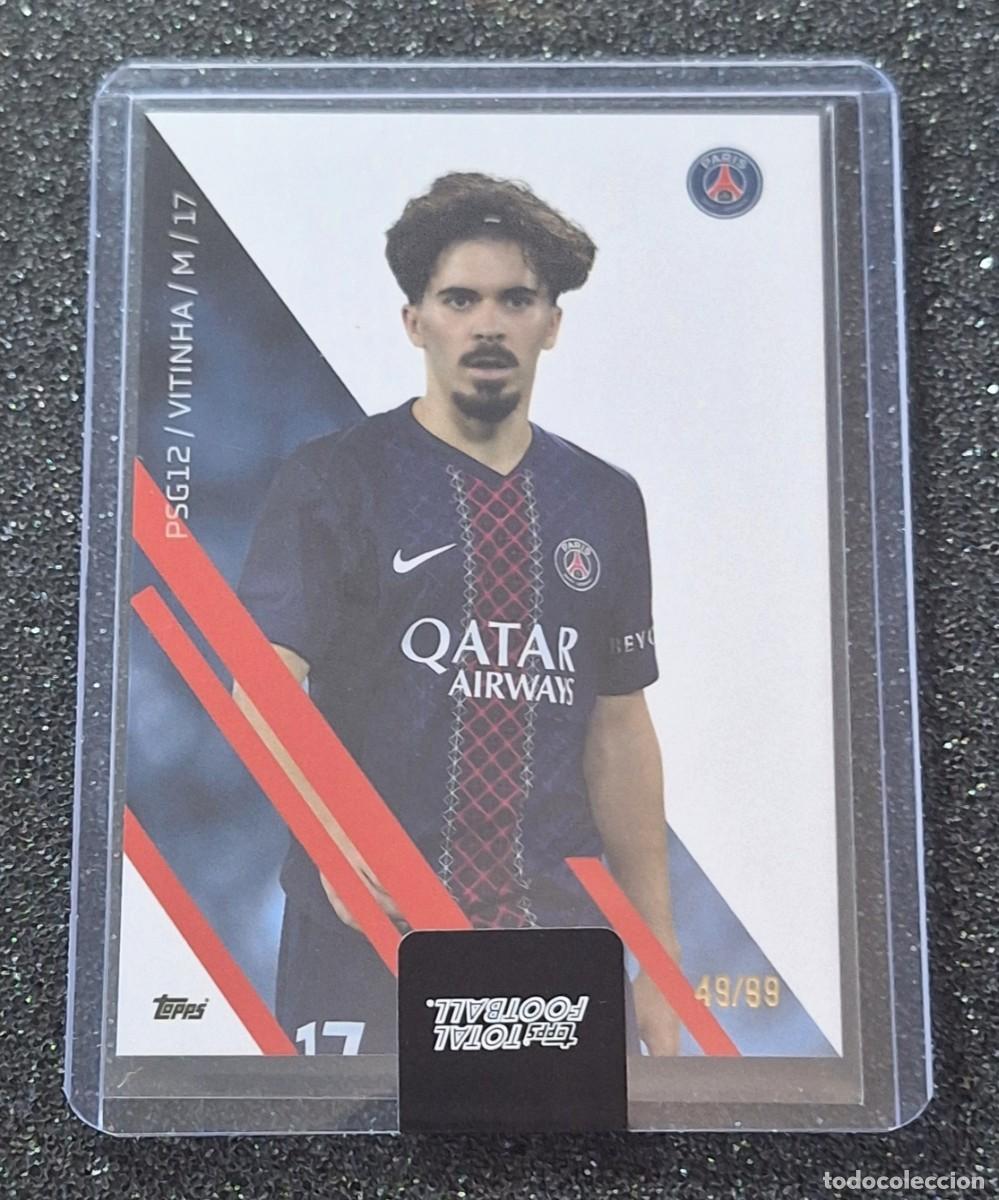 Cartes &agrave; collectionner de Football: Vitinha Paris Saint-Germain PSG Topps Total Football Team Set 49/99