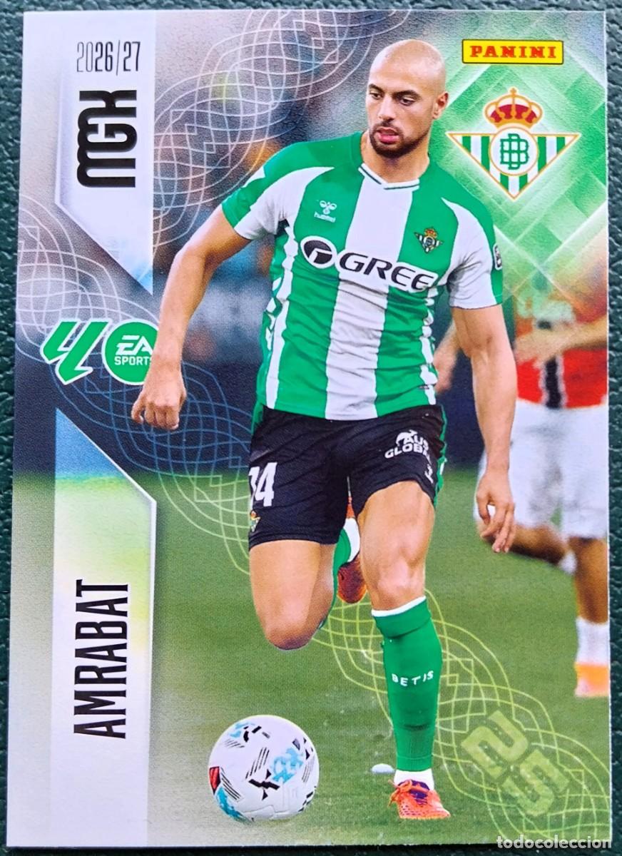 Cromos de f&uacute;tbol: 100 AMRABAT REAL BETIS FICHAS ALBUM MEGACRACKS 2026 2027 MGK 26 27